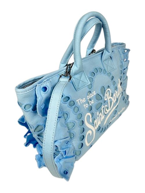 borsa donna colette in sangallo azzurro MC2 Saint Barth | COLETTE VOLANT NSANGALLO 31 EMB